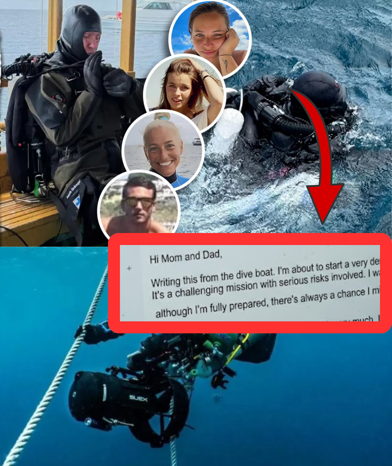 Case of five Italian divers killed inside a Maldives cave: One victim sent a 16-word email to their family before the trip, and the message later became CRUCIAL EVIDENCE in the police investigation into the horrifying case