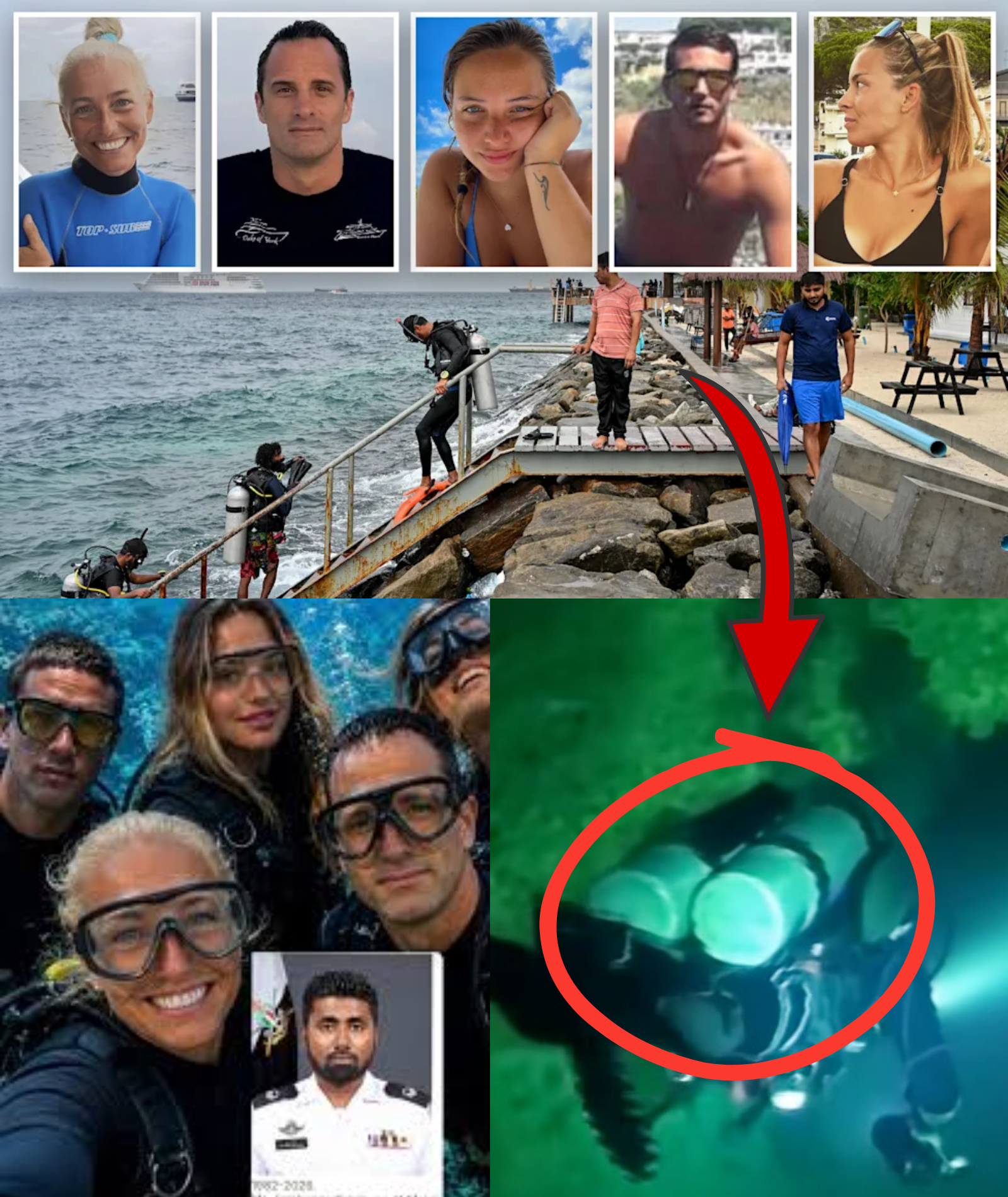 THE CASE OF 5 Italian Divers Who Died in the Maldives: MYSTERIOUS FINGERPRINTS FOUND on the divers’ oxygen tanks, raising suspicions that a SIXTH PERSON may have been present during the cave expedition
