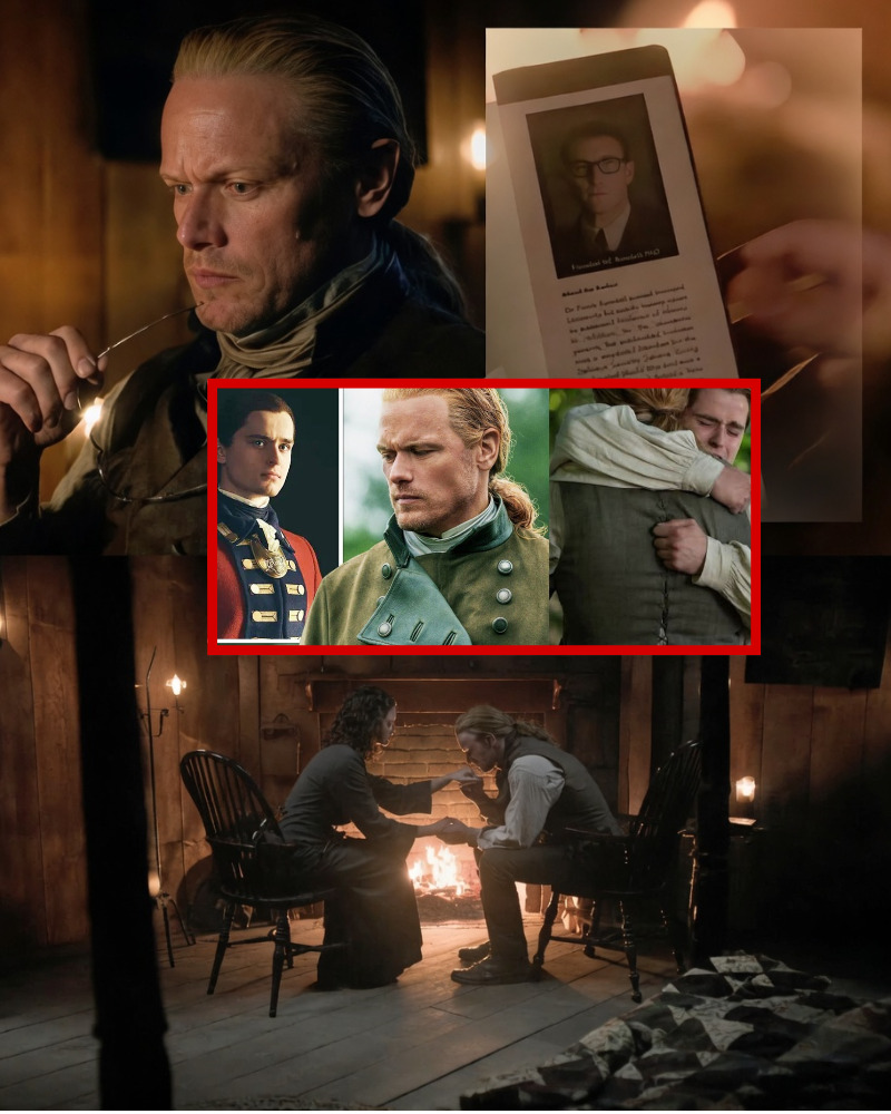 THE FUTURE’S EXECUTION: Jamie Fraser has just been plunged into a state of absolute panic after reading a prophetic letter detailing his own death—a document written by Frank Randall, a man who hasn’t even been born in this era yet…