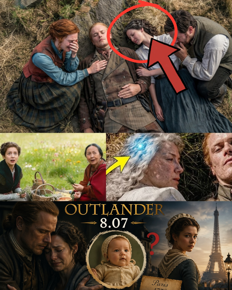Claire’s unusually white hair in Outlander Finale is leading fans to believe she sacrificed something terrible to save Jamie