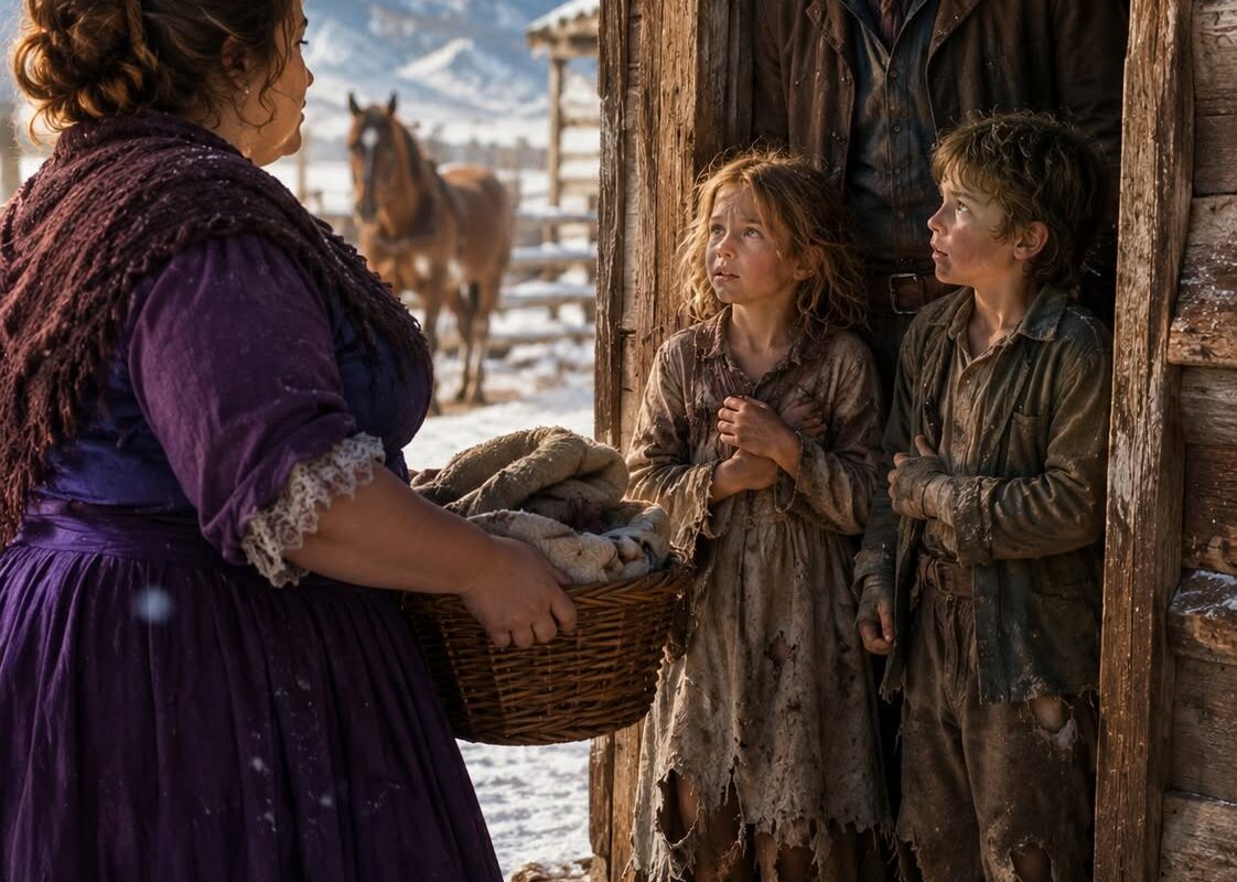 The rancher’s children were starving in silence — Until the town’s most hated widow arrived at his door