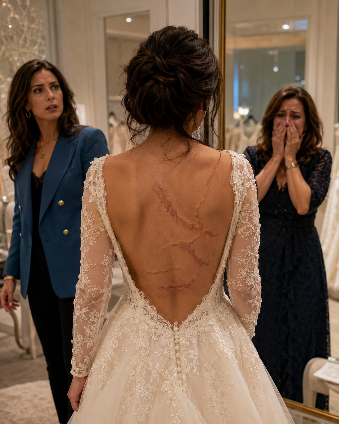 Part 3 Today was Emily, my younger sister’s final wedding dress fitting.  “Elena, look at me!”