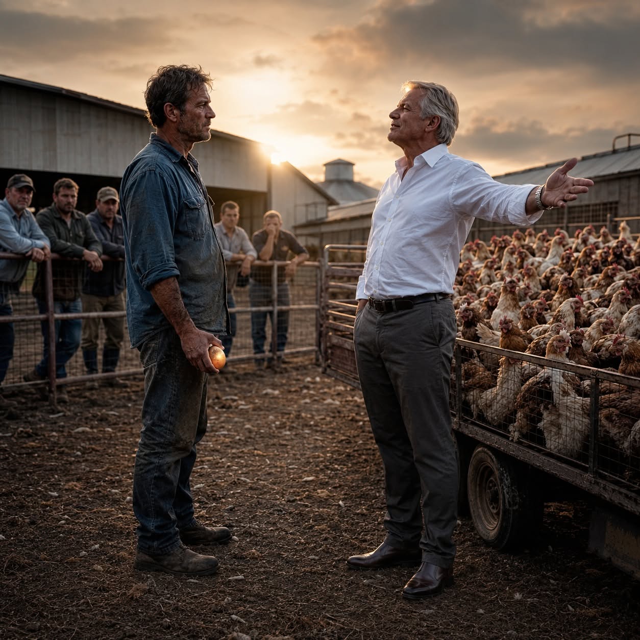 Part 2: After Fifteen Years on a Poultry Farm, My Boss Paid Me With Two Hundred “Useless” Old Hens—Everyone Laughed as I Drove Away, but One Forgotten Bird Was About to Lay the Egg That Made Him Beg for What He Threw Away