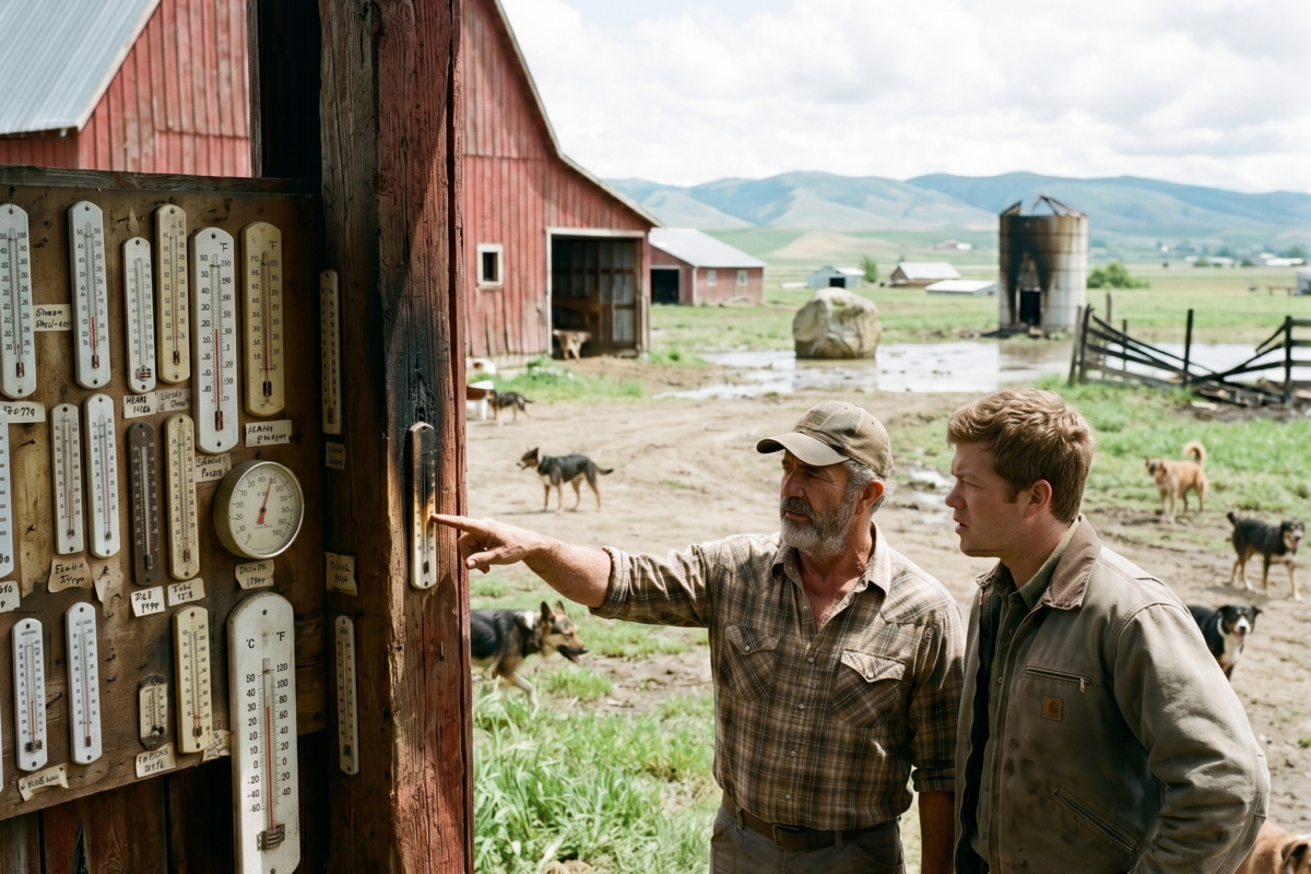They Said Grandpa’s Barn Thermometer Wall Was Useless… Until It Proved the Fire Started Before Lightning Hit