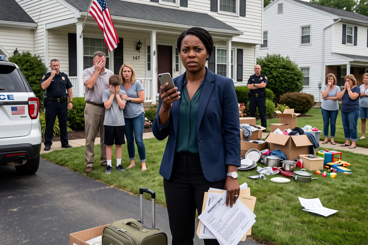 At 5:00 PM, she laughed while eating takeout on my refinished table. By 6:00 PM, I had the police removing her entire family from my property.