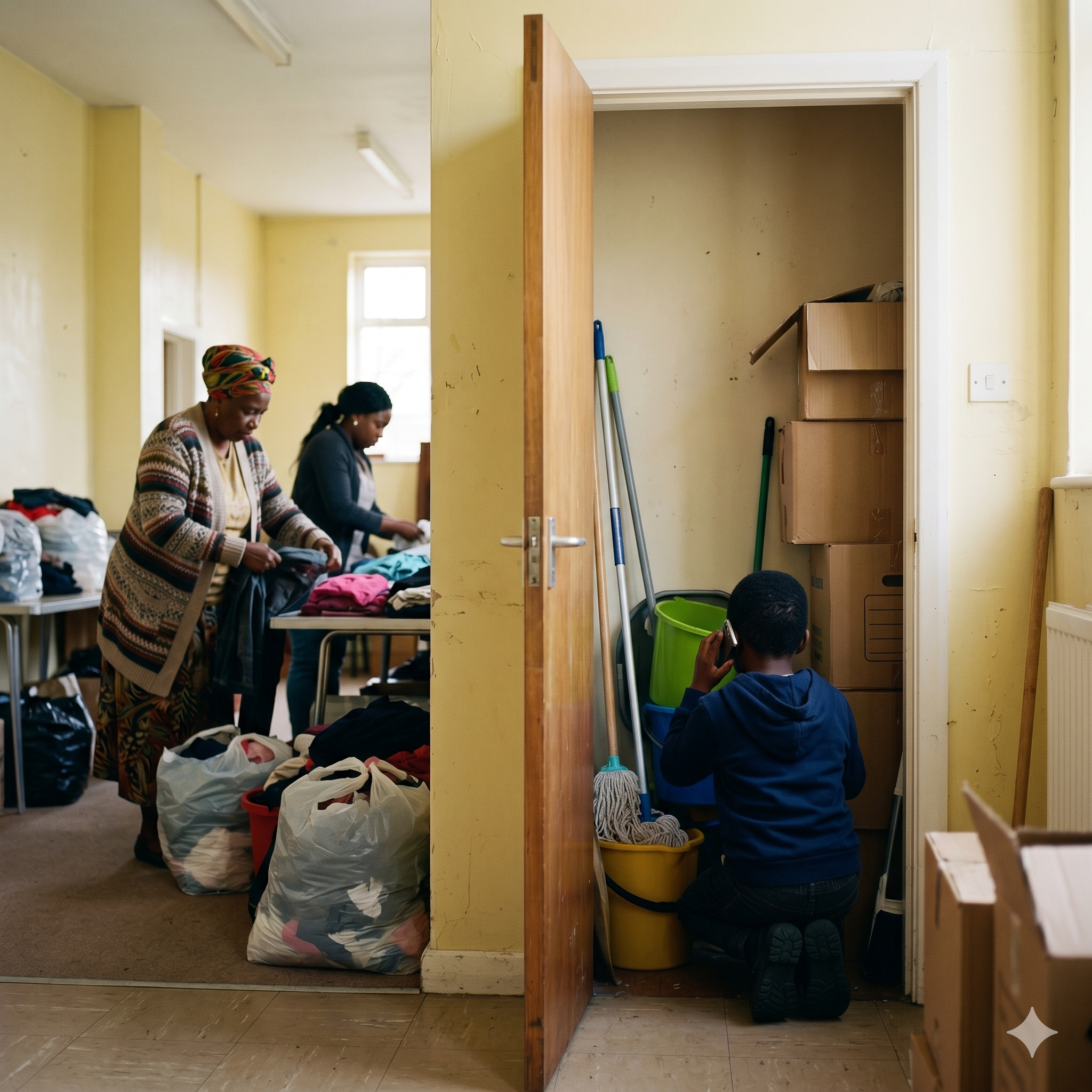 A Child Called Emergency Services From a Church Closet: “Grandma Told Me to Hide Before the Donation People Came”