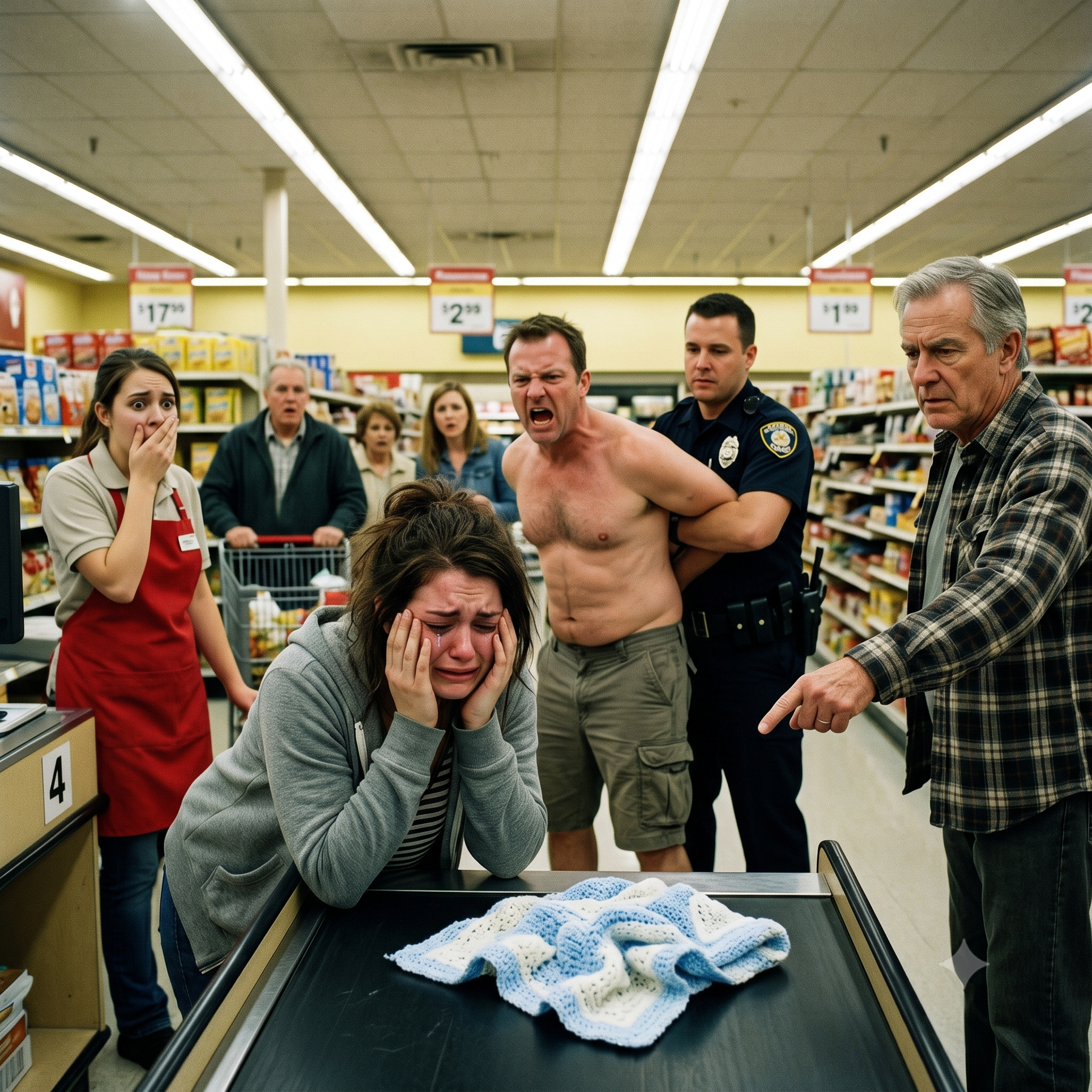 MY HUSBAND SHAMPED MY PREGNANT BELLY INTO A CHECKOUT COUNTER OVER A $14 BLANKET…