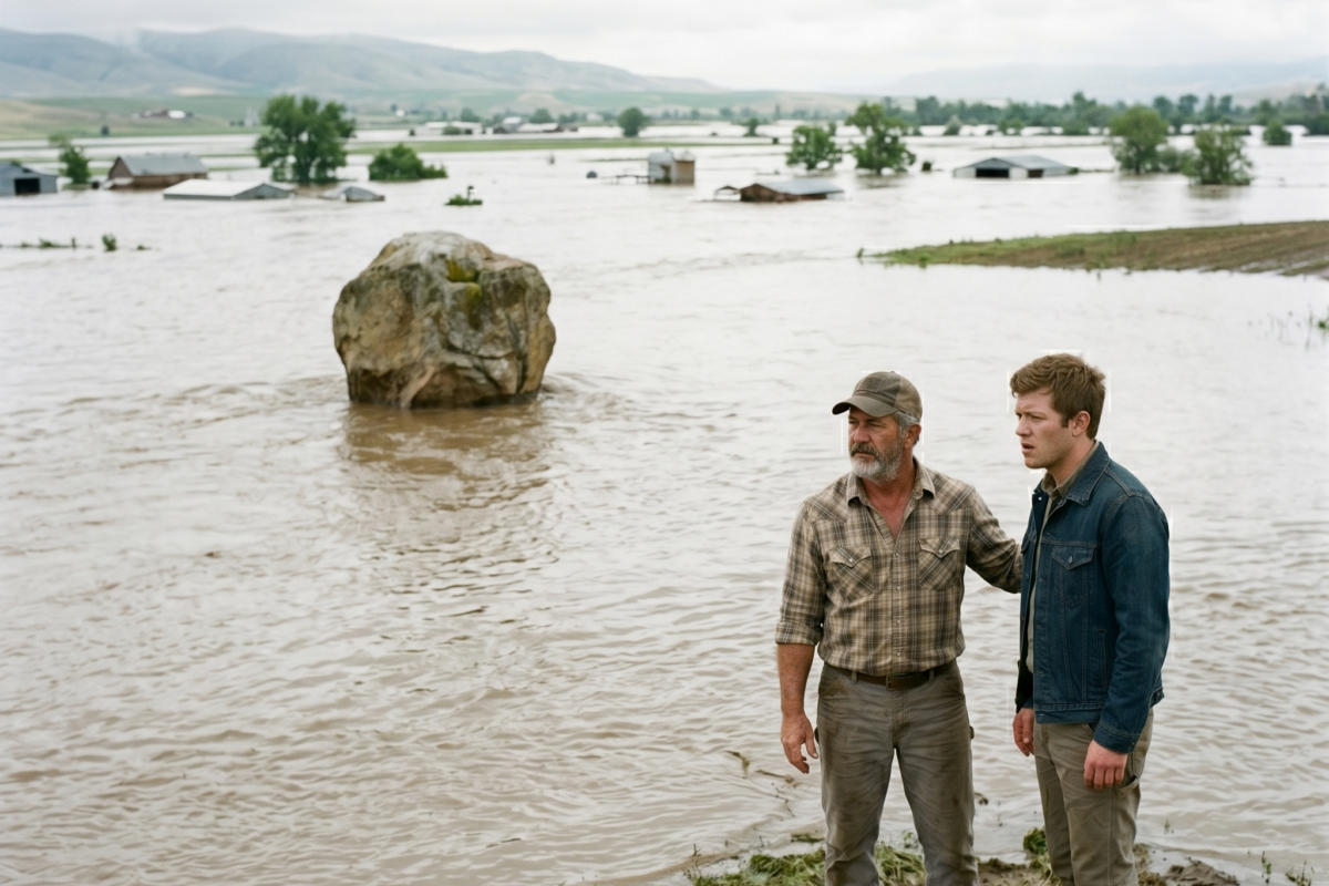 They Said My Father’s Creek Stones Were Just Old-Man Markers… Until the Flood Put Every Stone Underwater Except One