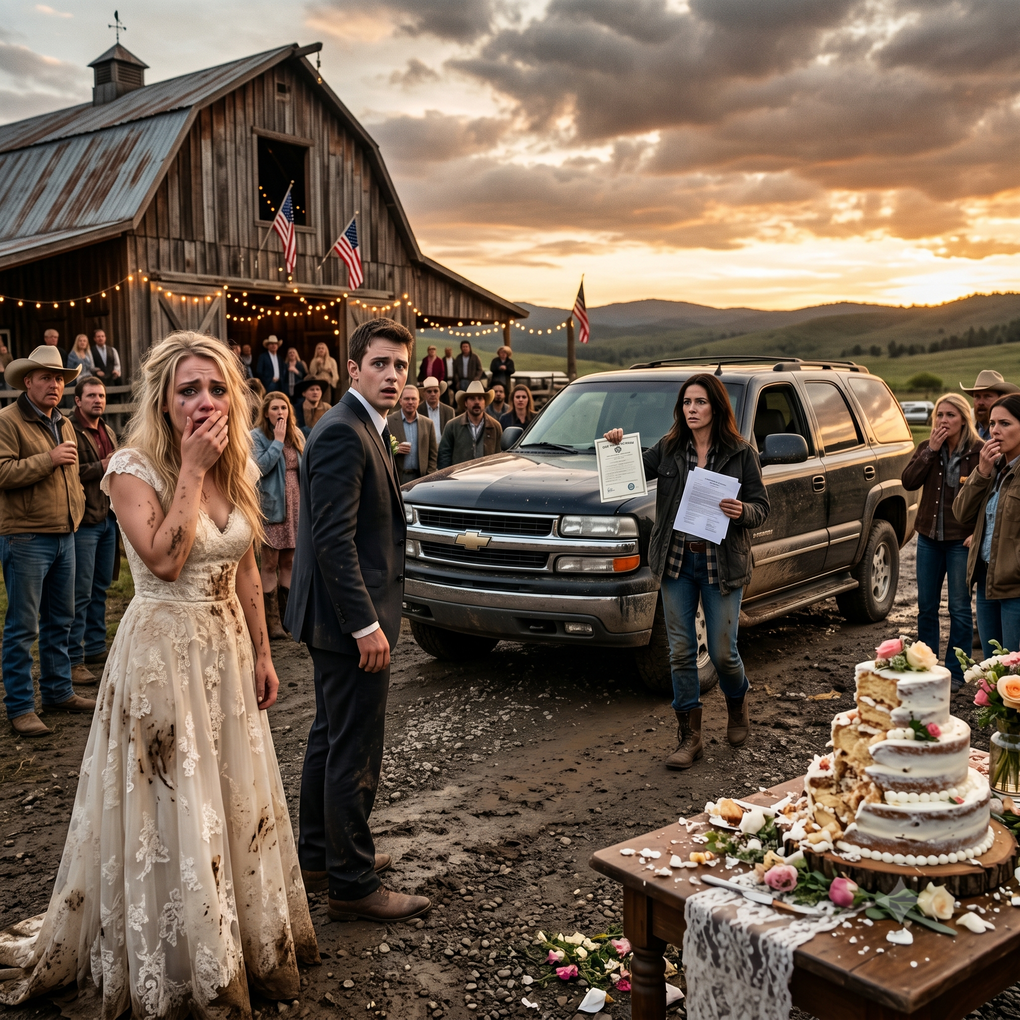 I RETURNED TO MY FAMILY RANCH AND FOUND A STRANGER GIVING A TOAST ON MY PICNIC TABLE… BUT THE ARROGANT BIRTHDAY GIRL DIDN’T KNOW THE SHERIFF WAS ALREADY ON THE LINE