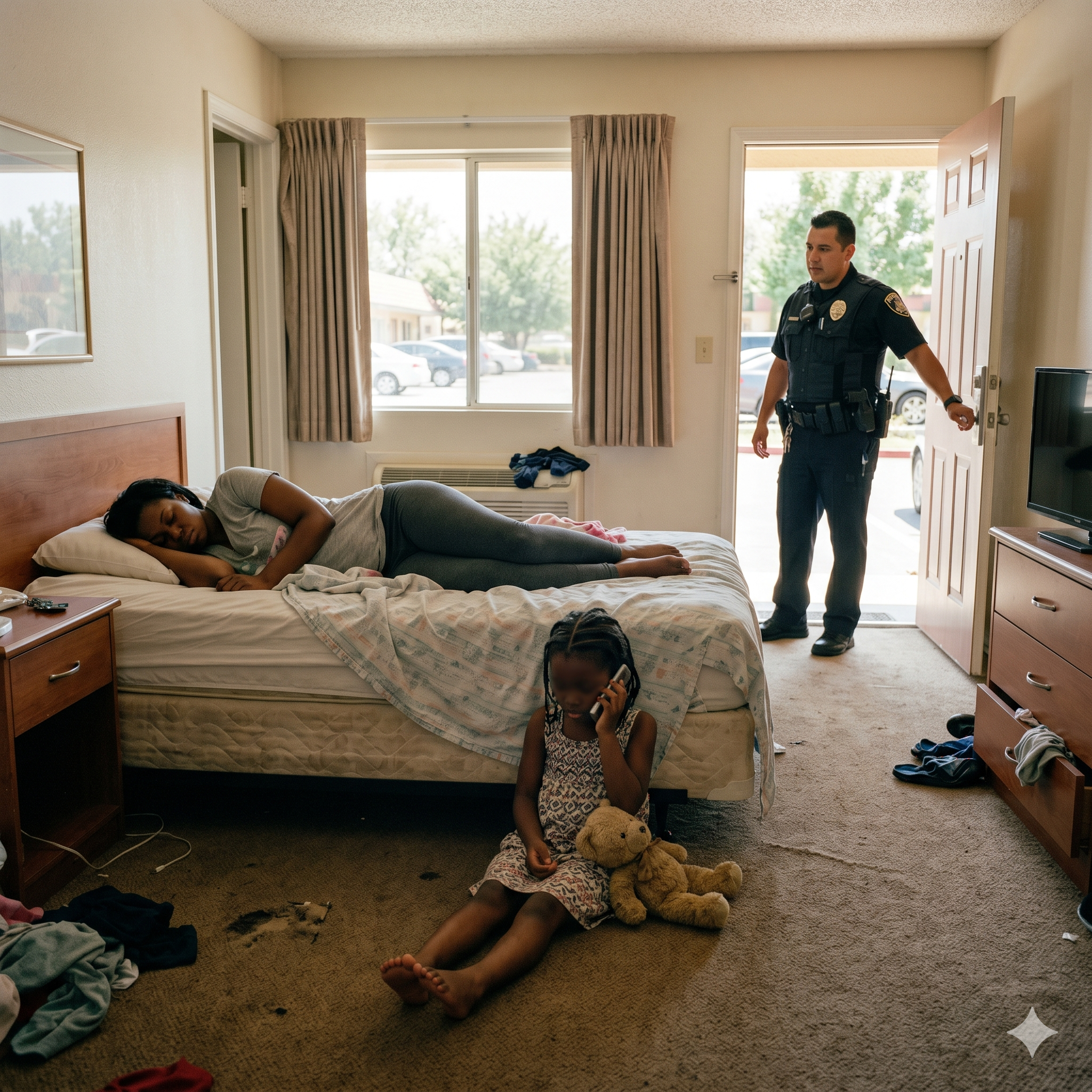 A Little Girl Called 911 From a Motel: “My Mom Is Sleeping Too Long… And the Man Took Our Car”