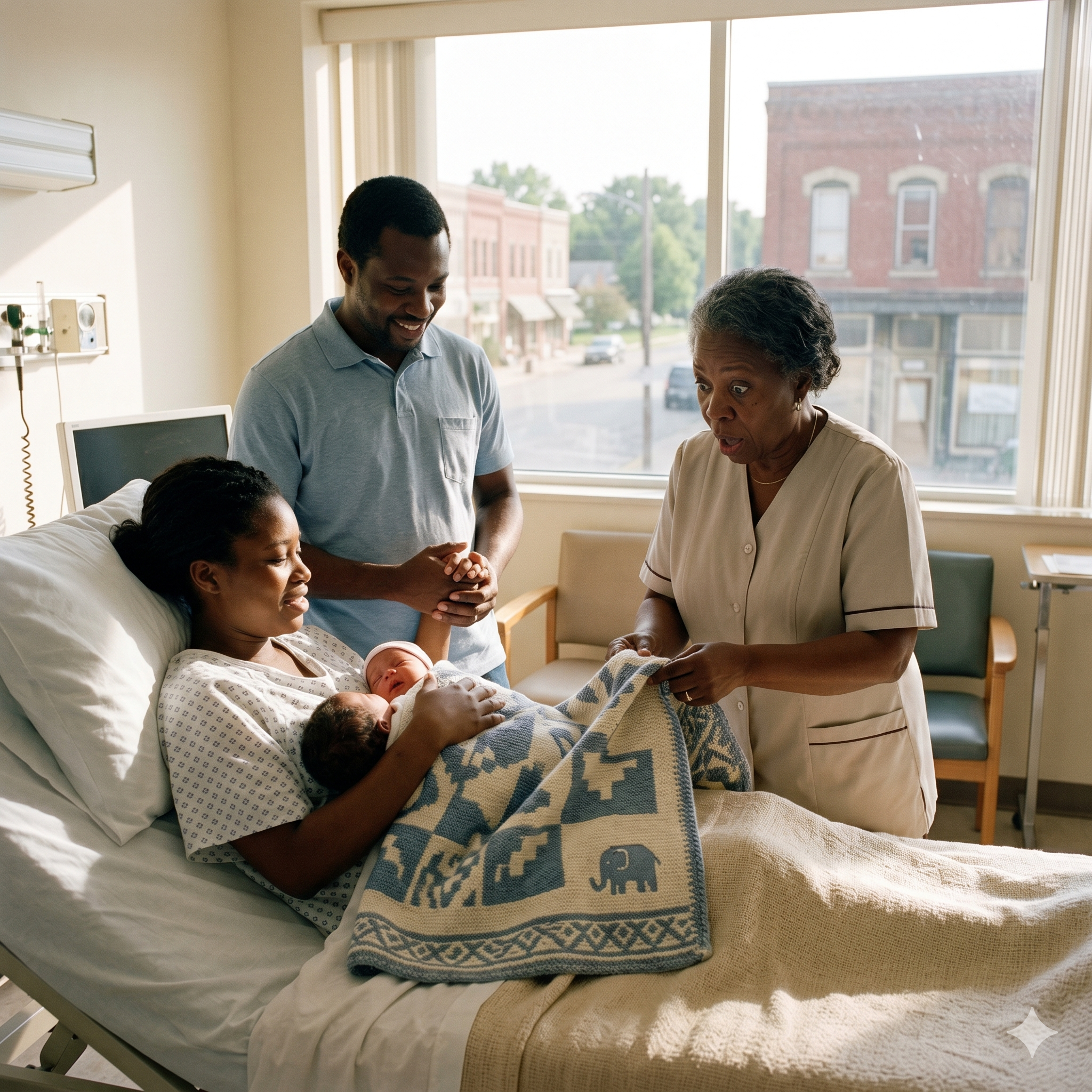 She Gave Birth in a Small-Town Clinic… Then the Midwife Recognized the Blanket From a Missing Baby Case