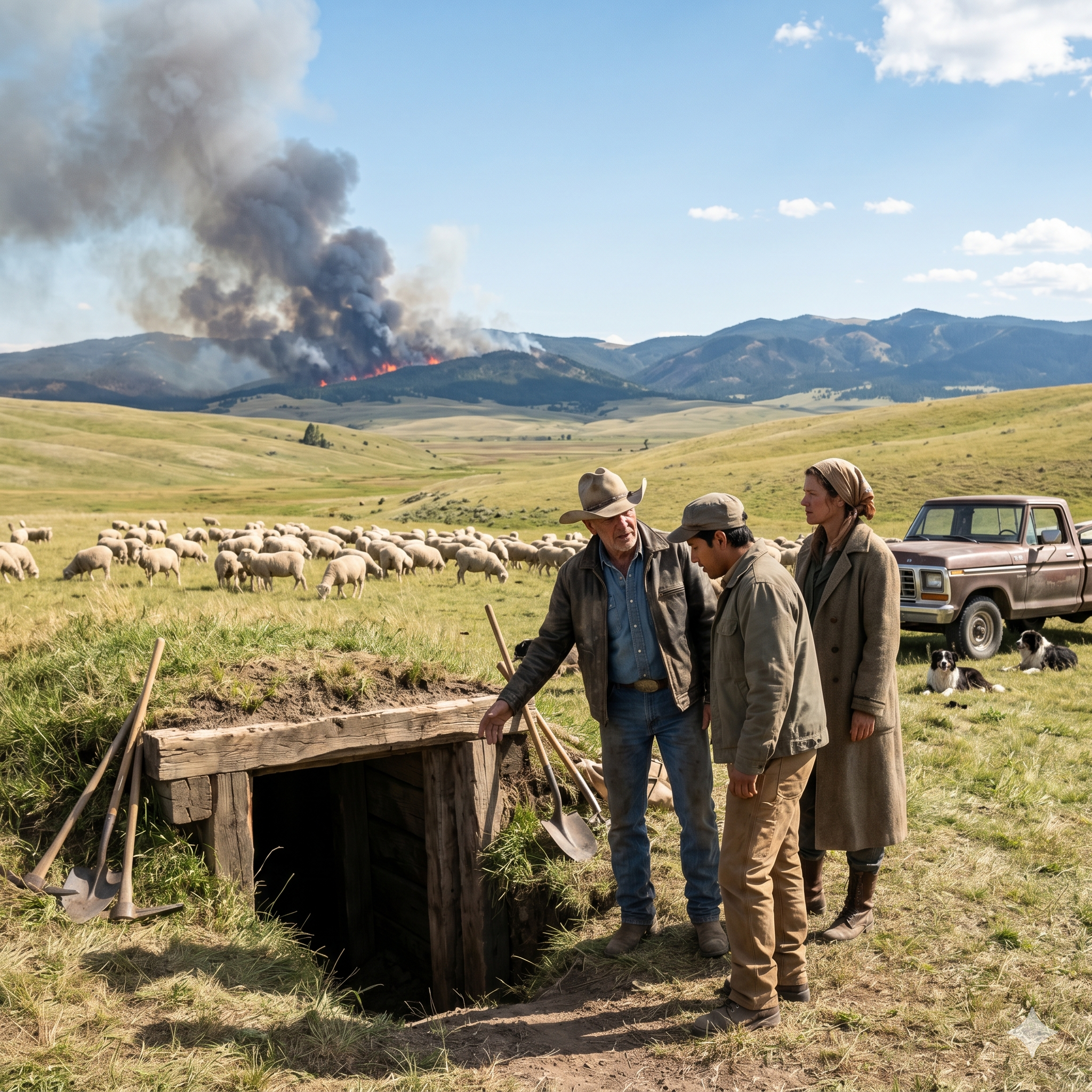He Dug Tunnels Under His Sheep Pasture… Then the Wildfire Learned Where It Couldn’t Breathe