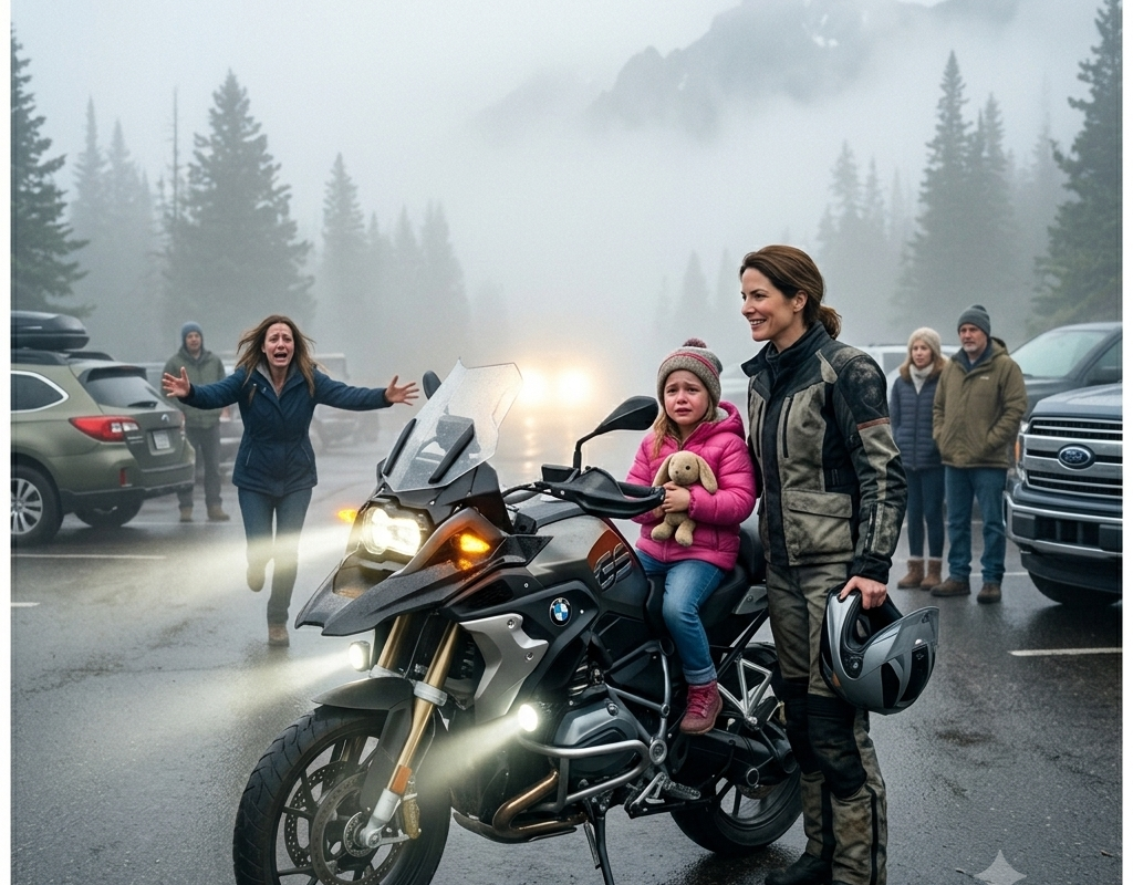 🚨 A Little Girl Vanished Into Dense Mountain Fog—Then a Female Biker Turned Her Motorcycle Into a Lighthouse That Saved Everything