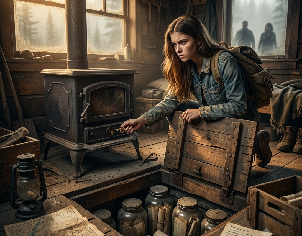 Abandoned at Eighteen, She Opened Grandpa’s Mountain Cabin and Found Six Jars Her Family Would Kill to Keep Buried Forever