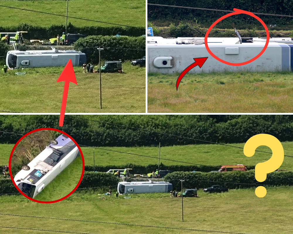 SHOCKING NEWS: Six people were taken to hospital and 13 others injured after a bus overturned near a roundabout in Wales. Following an investigation, police issued a shocking official statement…