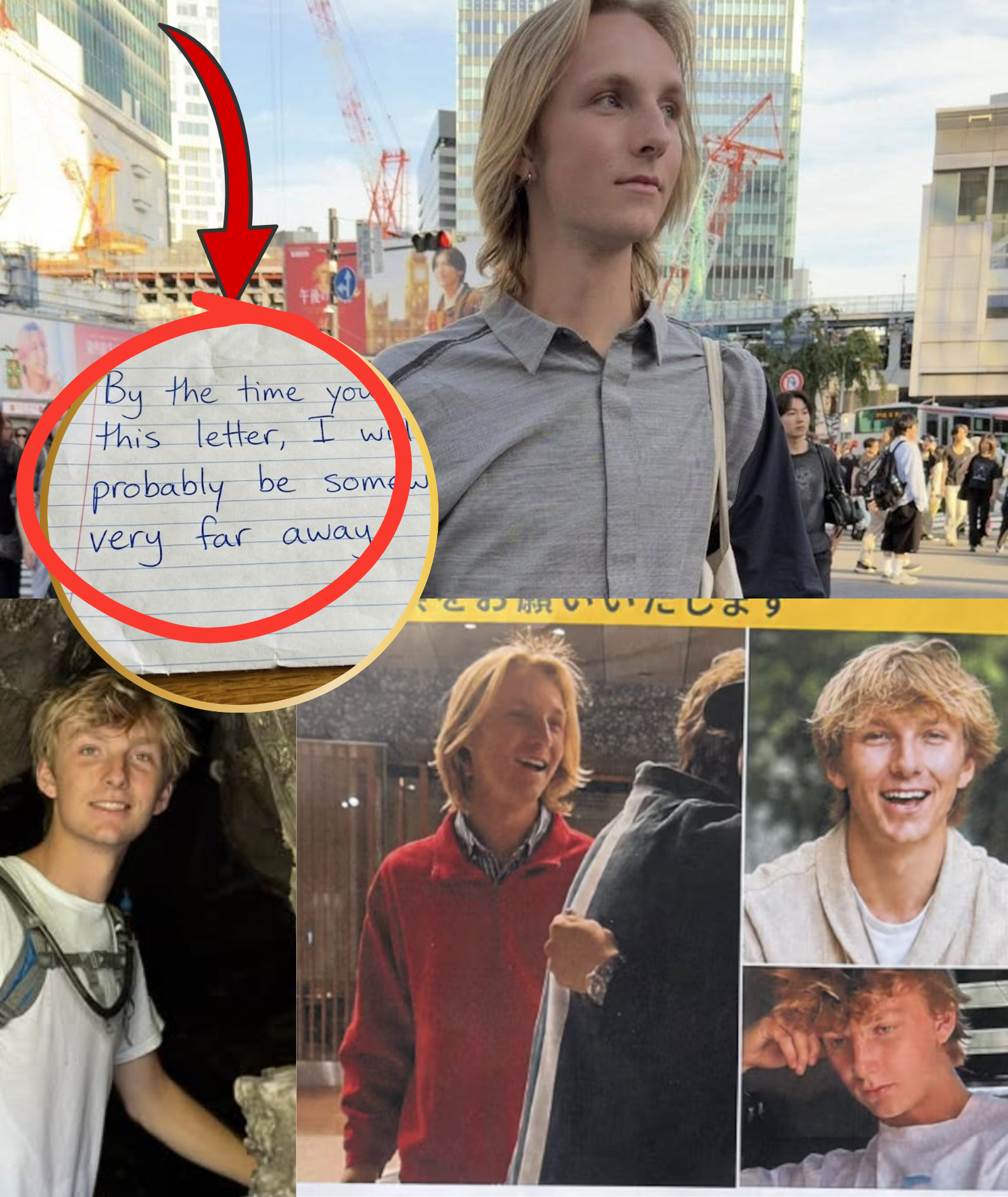 Missing AU University student Weston Higginbotham was found dead in Japan, with multiple bruises on his body and a chilling 12-word letter discovered at the scene