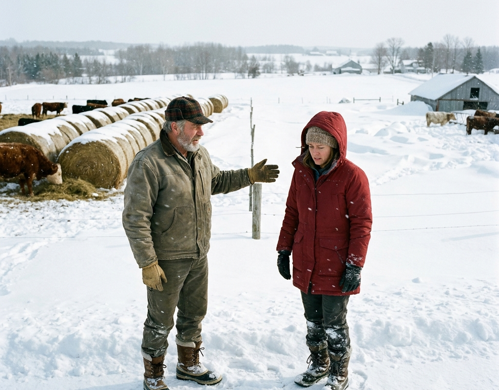 They Said I Was Wasting Hay by Leaving Bales in the Field — Then the Blizzard Buried Everyone Else’s Feed