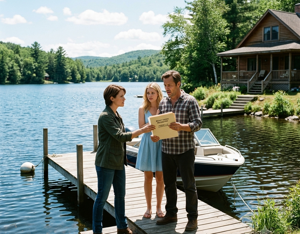 He Moved His Mistress Into My Lake House — Then the Boat Dock Registry Proved His Family Never Owned the Shore