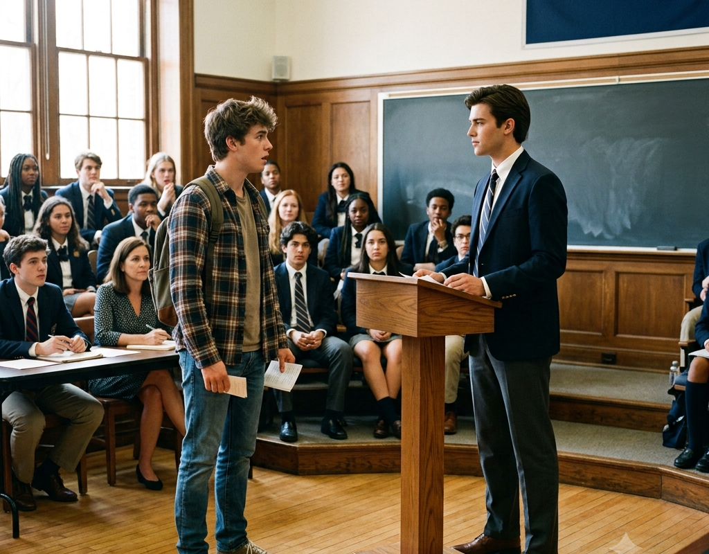 I JOINED THE DEBATE TEAM TO DEFEAT HIM—THEN HE USED HIS FINAL SPEECH TO DEFEND ME