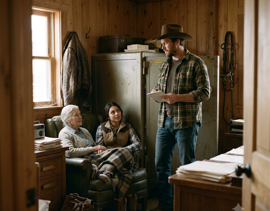 The Old Cowgirl Slept in My Barn Office — Until the Brand Inspector Came Looking for Her