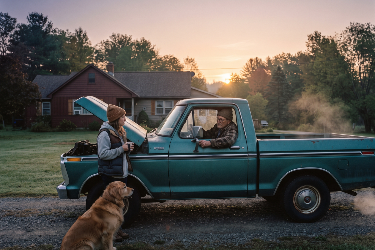 My Elderly Neighbor Started His Truck Every Dawn — But He Never Drove It Anywhere