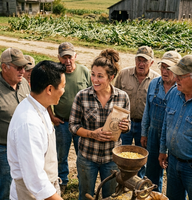 Everyone Told Her to Burn the Failed Corn — Then the Old Grinder Turned It Into the County’s Best Meal