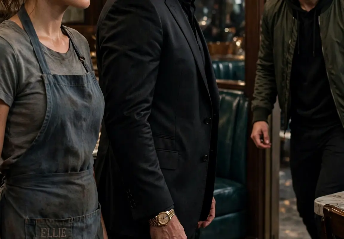 A ruthless billionaire Mafia boss mocked and attacked a poor waitress with a cup of coffee, believing she was powerless. Then she whispered just six words, and moments later, his son stepped inside to finish what no enemy ever could.