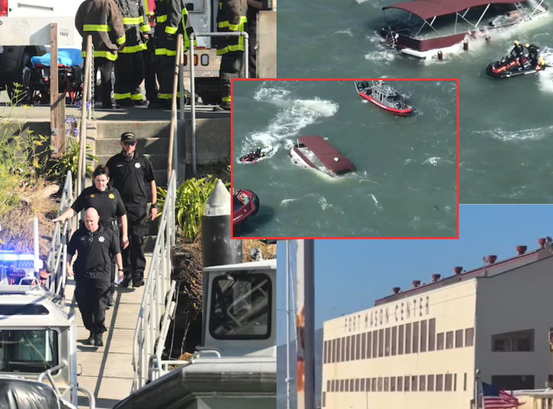 Developing Story: One person is d3ad and two remain missing after an inflatable boat sank near Alcatraz in San Francisco Bay as rescuers continue their urgent search