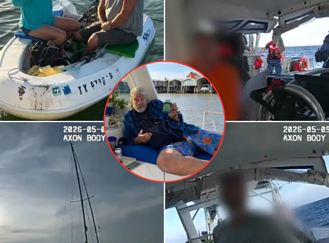 Chilling Footage: Police were seen seizing Brian Hooker’s boat following his wife’s mysterious disappearance in the Bahamas