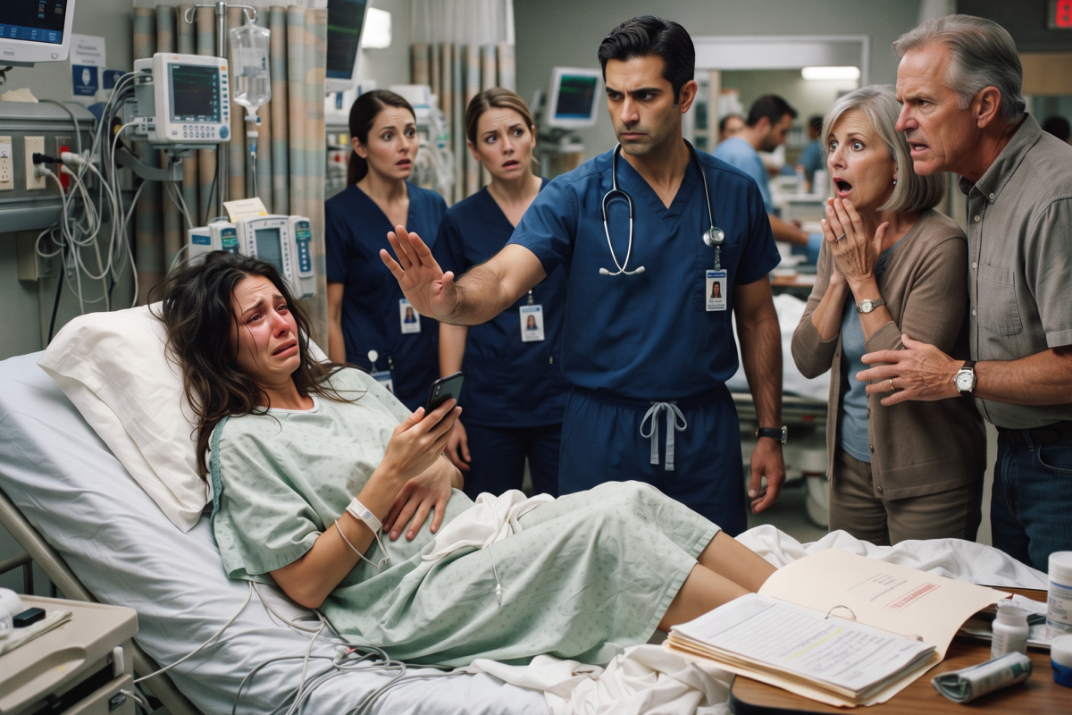 He thought his voice was the law. Then the doctor looked at me and asked, “Is she safe?”