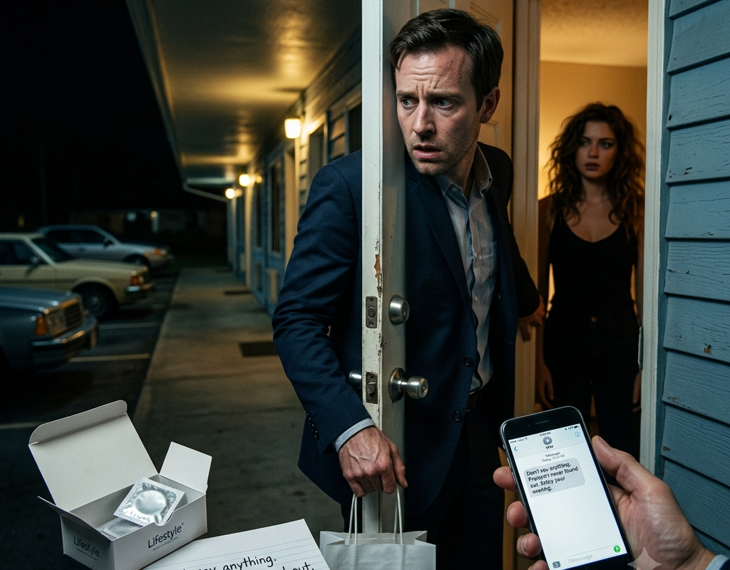 I Snuck Out of My Motel Room to Answer My Wife’s Call—The “Gift” She Left Outside the Door Exposed My Affair Instantly