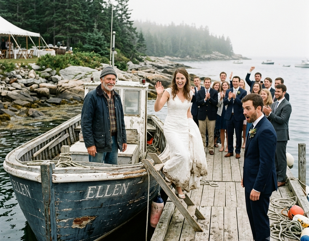 Everyone Laughed When a Retired Ferry Captain Bought a Sinking Boat for $75 — Until the Rich Man’s Wedding Couldn’t Reach the Island