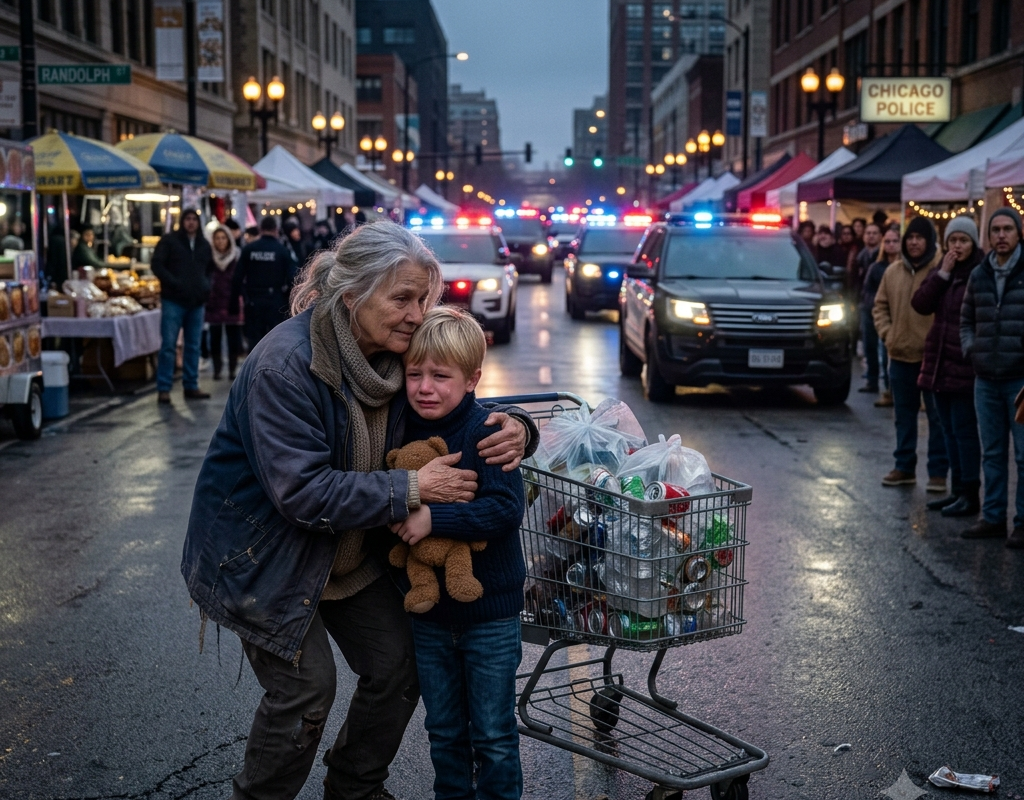 Everyone Ignored the Lost Little Boy—A Poor Woman Who Collected Cans Took Him Home, Then the Entire City Came Looking for Her