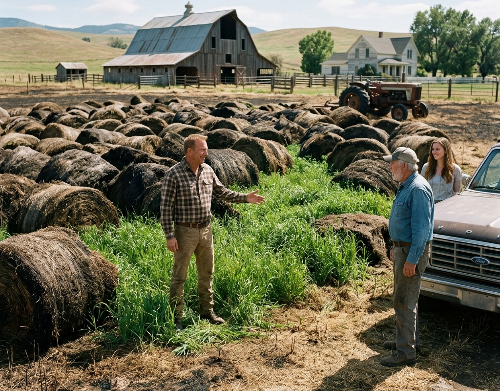 They Laughed When I Bought 300 Bales of Spoiled Hay — Until My Burned Pasture Came Back Green