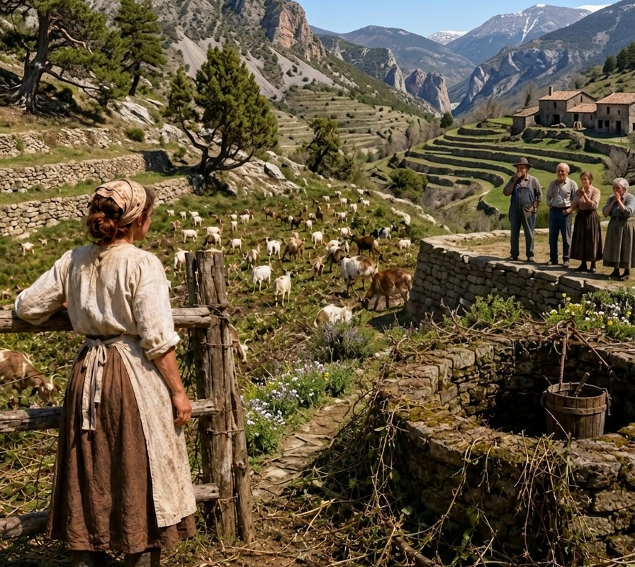 She Bought 60 Brushy Acres for Back Taxes — Her Goats Cleared It Down to an Old Stone Well