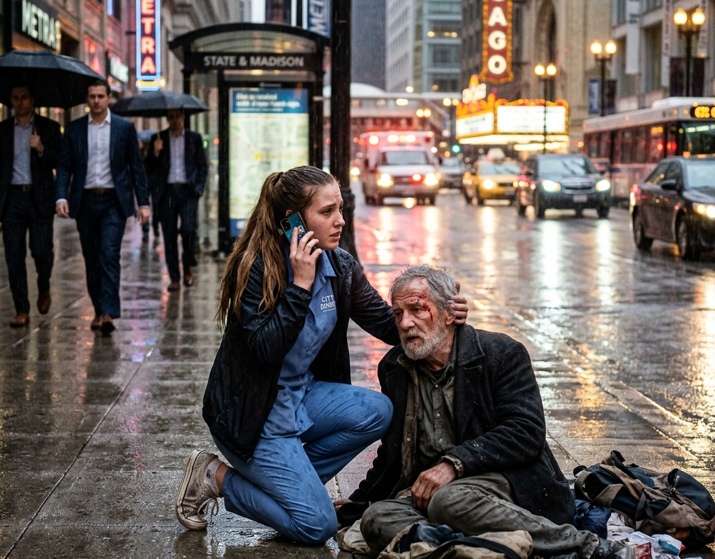 She Spent Her Last $12 Saving a “Homeless” Old Man—The Next Morning, He Handed Her Half a Billion-Dollar Fortune