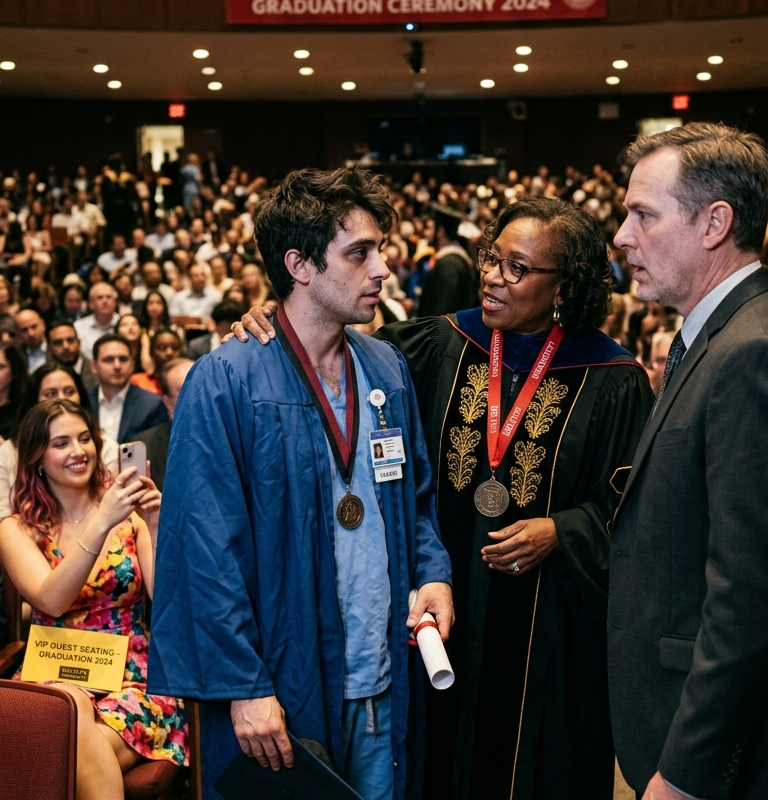 My Father Gave My Medical School Seat to My Half-Sister — Then the Dean Said the Oath Couldn’t Begin Without Me