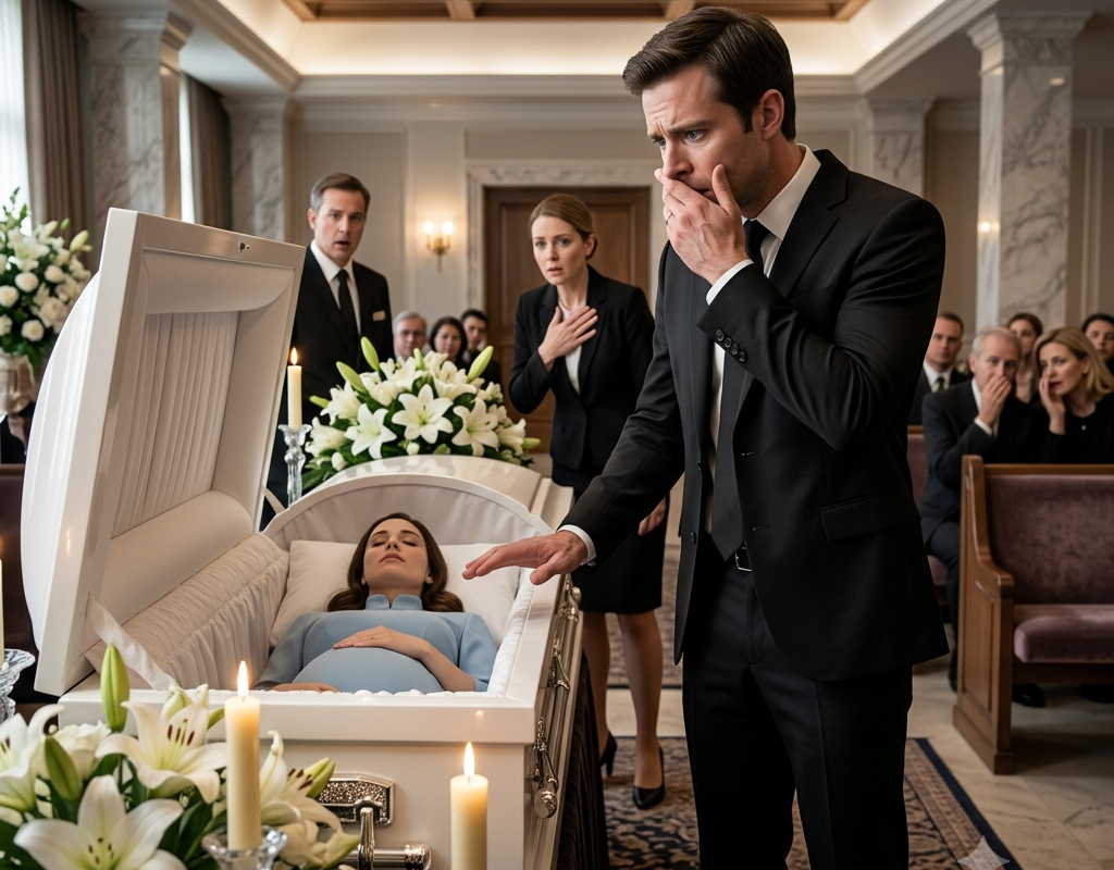 I Opened My Pregnant Wife’s Coffin to Say Goodbye One Last Time… Then Her Belly Moved. The Crematorium Called 911, and the Investigation Changed Everything