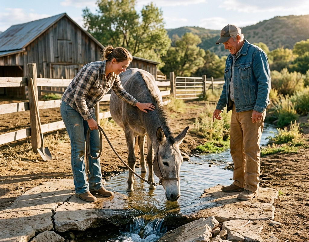 She Paid $15 for a Starved Mule — Then It Found the Spring Buried Under Cement