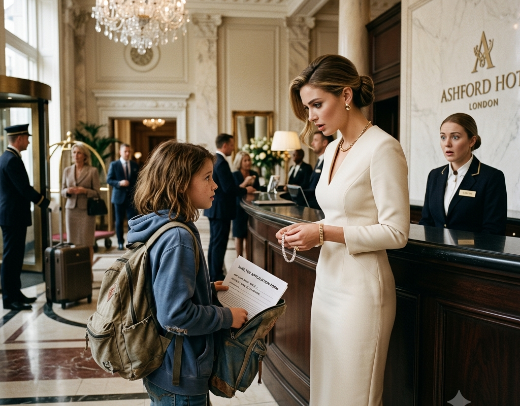 I Returned a Hotel Heiress’s Diamond Bracelet — Then She Saw the Shelter Form in My Backpack and Said, “Close Every Exit.”