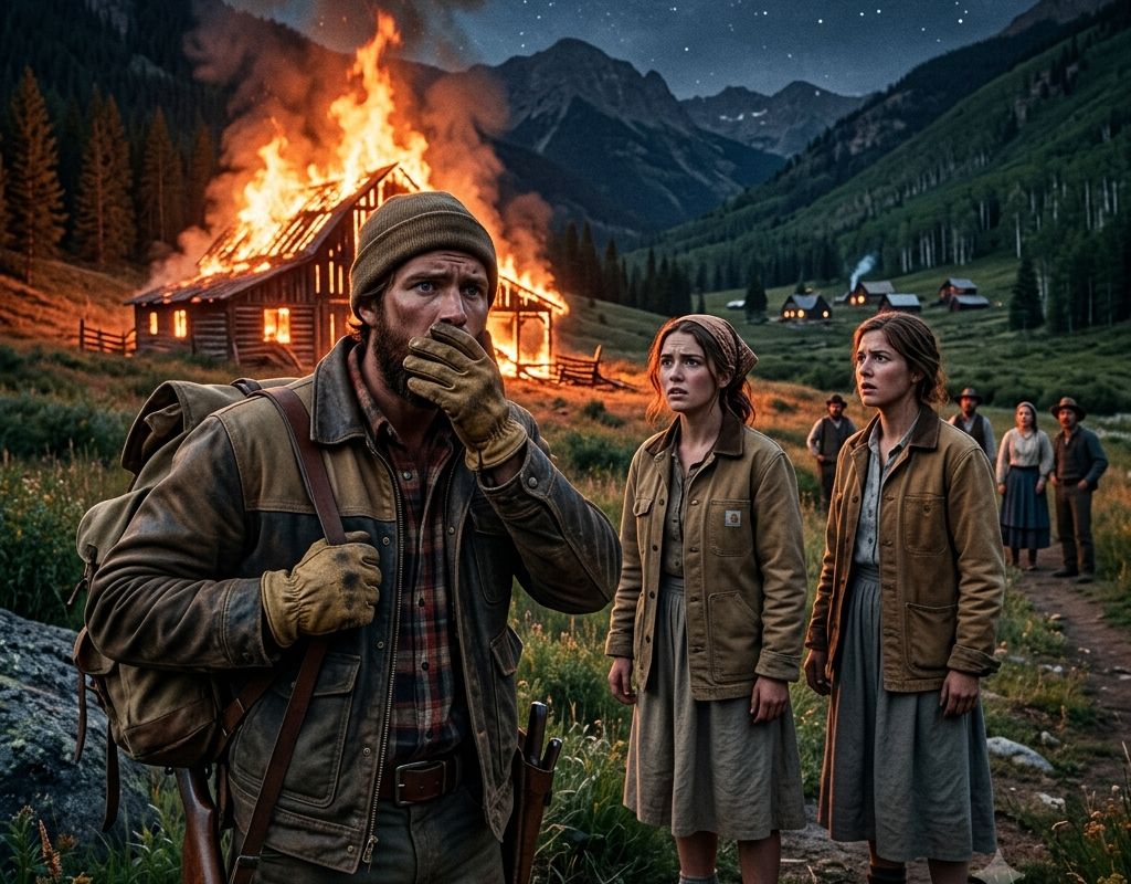 She Refused to Sell Her Land to the Cattle Baron — Then the Mountain Man Found Her Barn Burning in the Dark