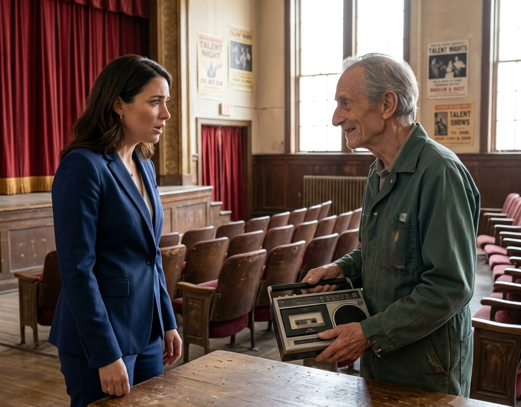 He Sent Me to Clear Out the Old Theater—Then the Janitor Played the Tape of My First Song