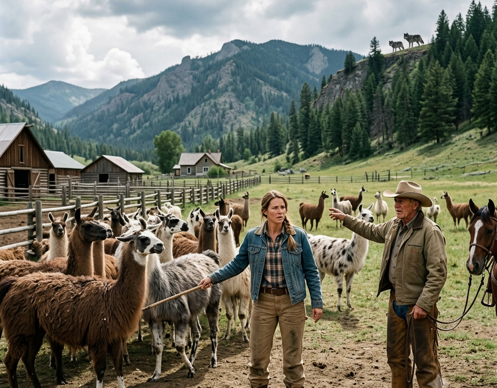 She Bought 28 Llamas Everyone Called Diseased — Then the Wolves Came Down From the Ridge
