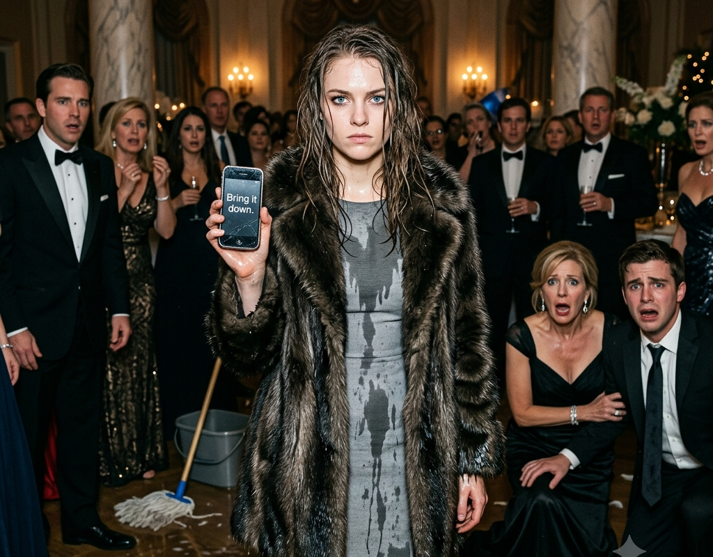 Hiding her billionaire identity for three years to test her in-laws, the daughter-in-law was doused with a bucket of cleaning water during a grand party, and then staged a classic plot twist with just three words