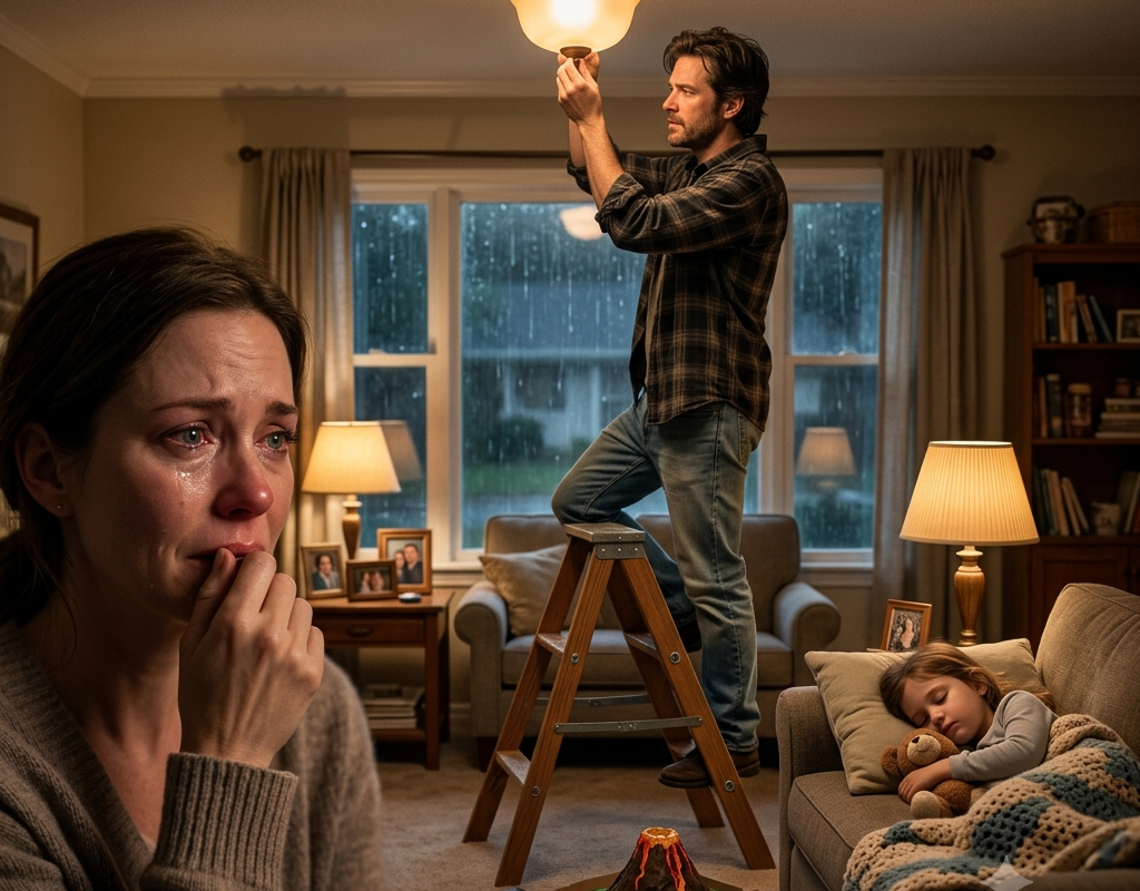 After Fixing My Broken Light, My Ex-Husband Took My Hand and Asked If We Still Had a Chance—The Gift He Left Behind the Next Morning Left Me Speechless
