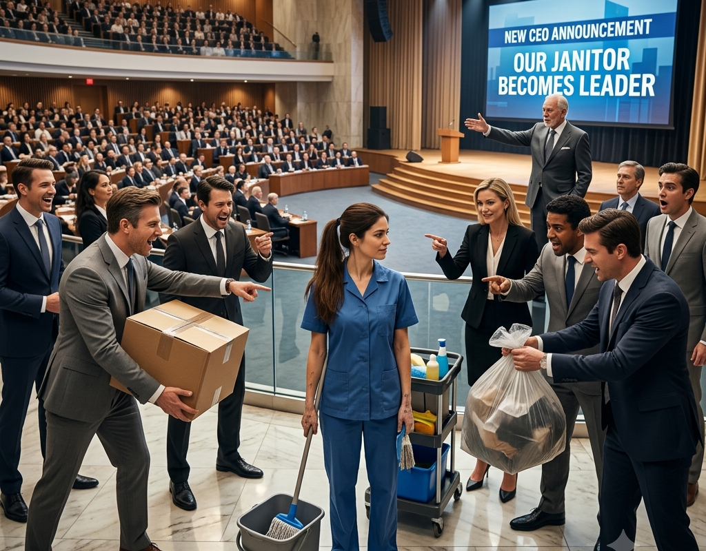 Everyone Bullied the New Janitor—Until the Chairman Revealed She Was the Company’s New CEO