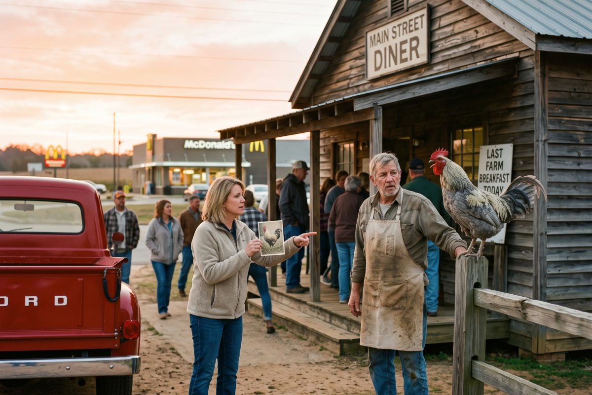 The Auction Crowd Laughed at His $20 Rooster — Then It Saved the Last Farm Breakfast in Town