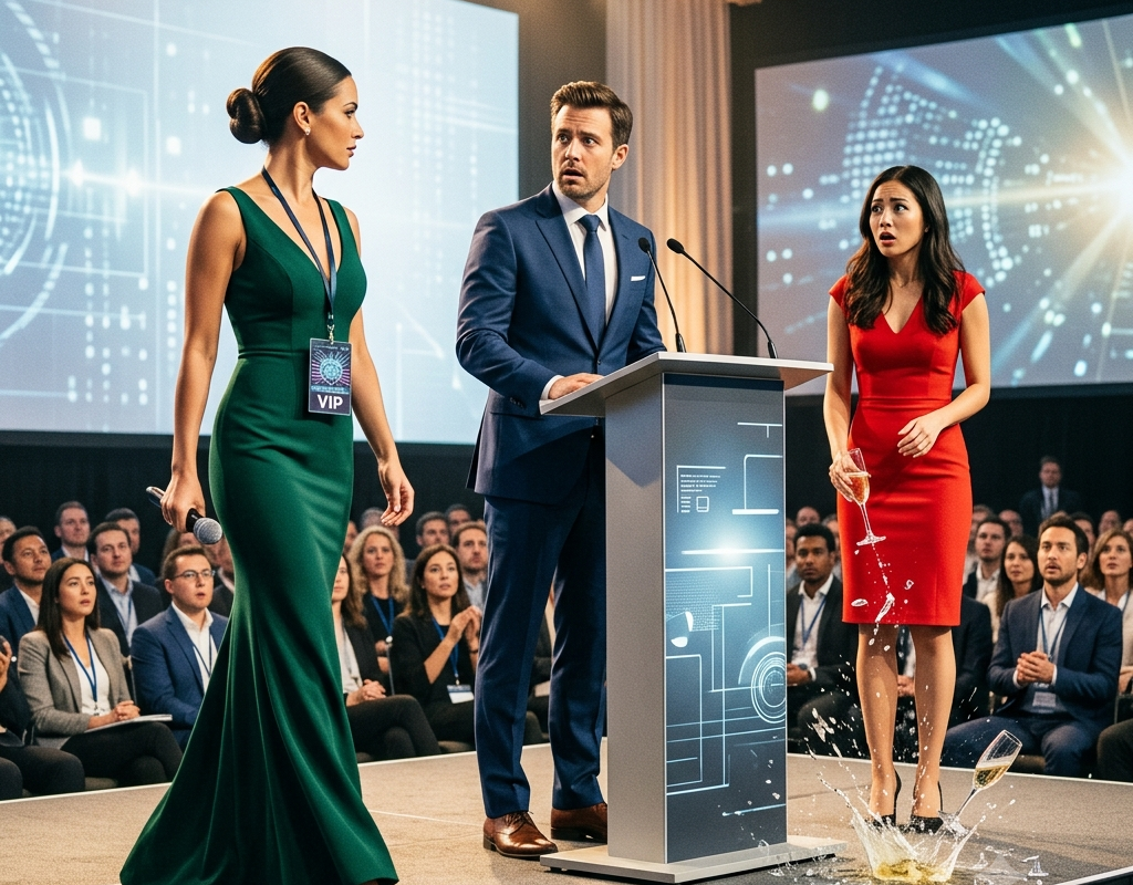 He Took His Assistant to the Tech Summit—Then His Wife Appeared as the Investor He’d Been Begging For