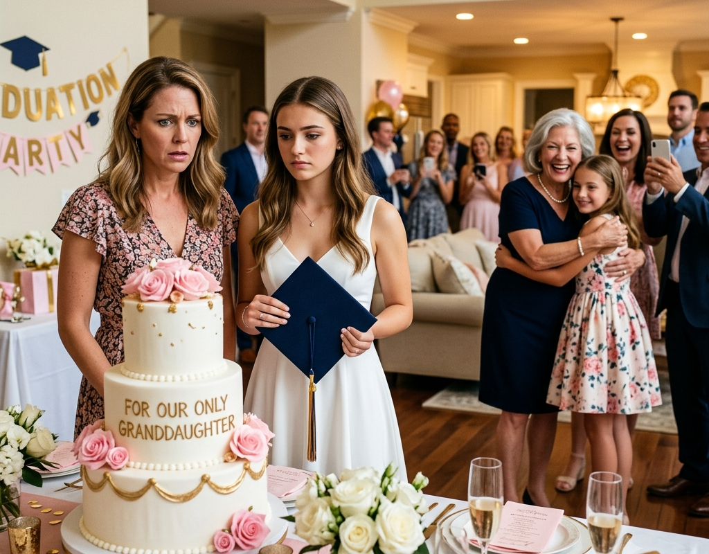 My Parents Called It a Graduation Celebration for Their Granddaughter; My Daughter Walked In and Saw a Cake That Said “Our Only Granddaughter” — Three Days Later, I Sent One Letter