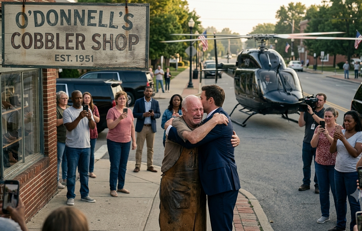 The Old Shoemaker Gave His Last Pair of Shoes to a Poor Boy for Free—Twenty Years Later, a Helicopter Landed Outside His Tiny Shop